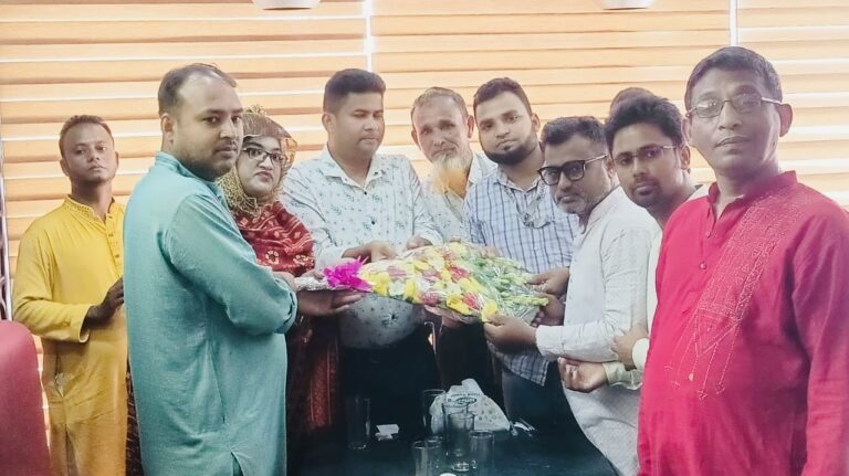 সংবর্ধনা ব্রাহ্মণবাড়িয়া প্রতিনিধি: বিটিএসএফ-এর ৬ষ্ঠ প্রতিষ্ঠাবার্ষিকী সফল করার লক্ষ্যে