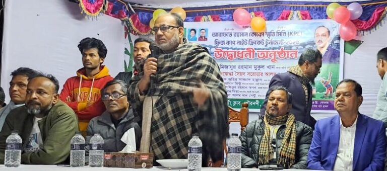 কোকো স্মৃতি ক্রিকেট টুর্নামেন্টের উদ্বোধণ